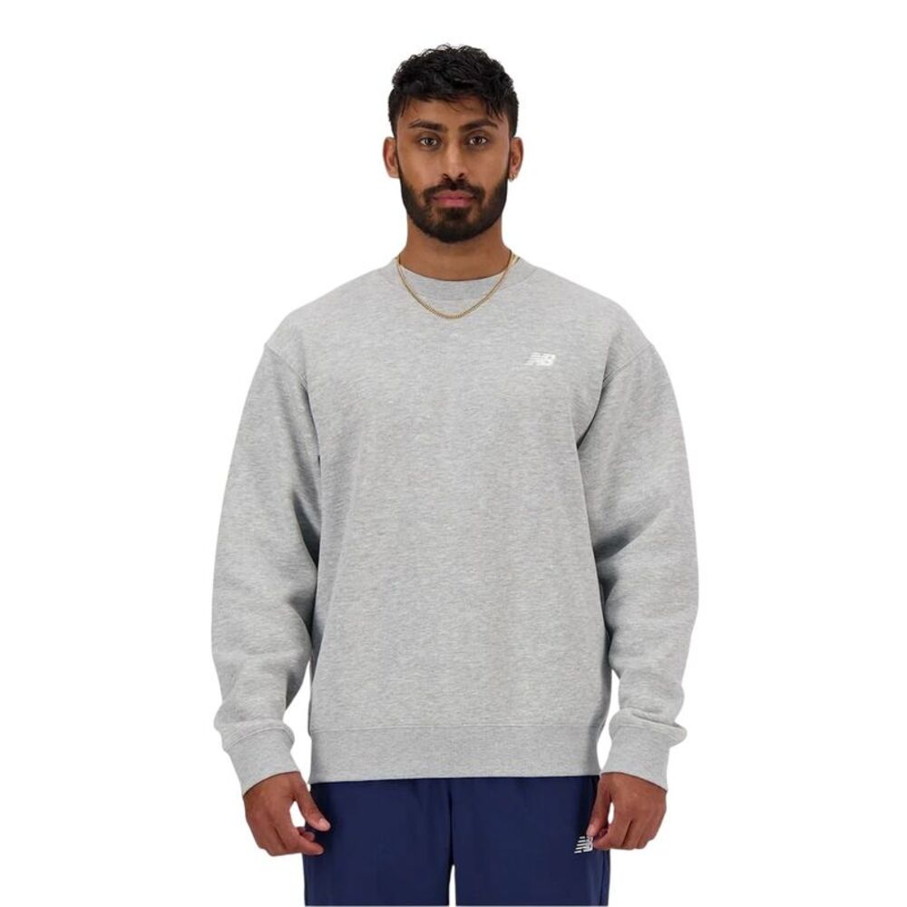 New Balance Mens Crew Neck Regular Sweatshirt / Gray